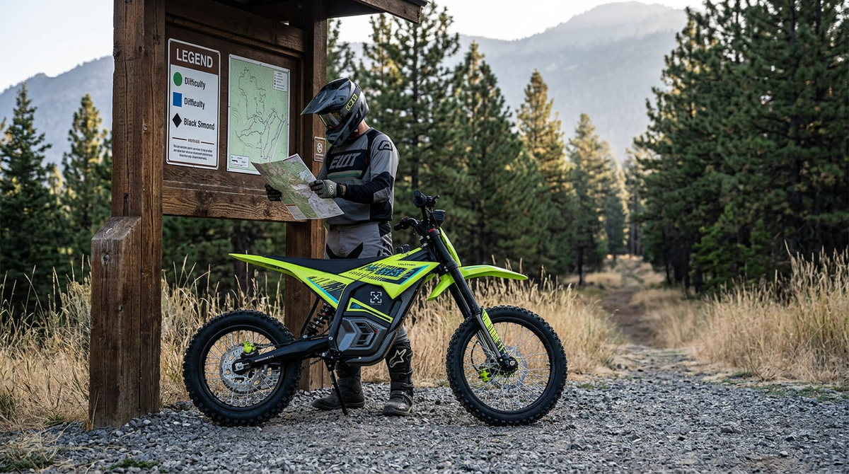 Electric Dirt Bike Trail Difficulty Ratings: Green to Black