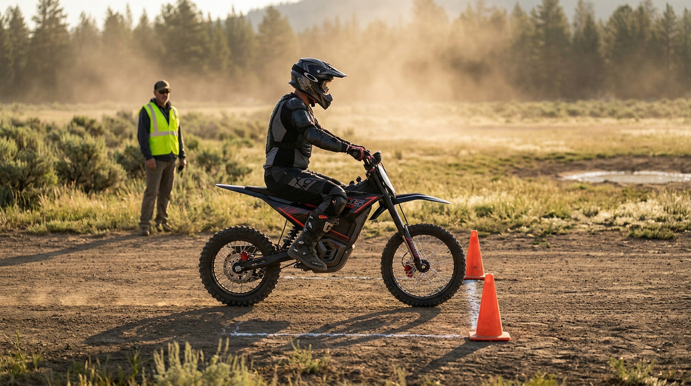 Electric Dirt Bike Emergency Braking Drill: A Progressive Practice Plan