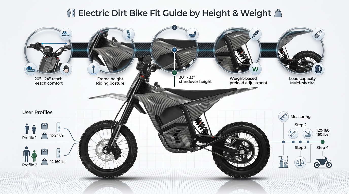 What Size Electric Dirt Bike Do I Need? Fit Guide by Height & Weight