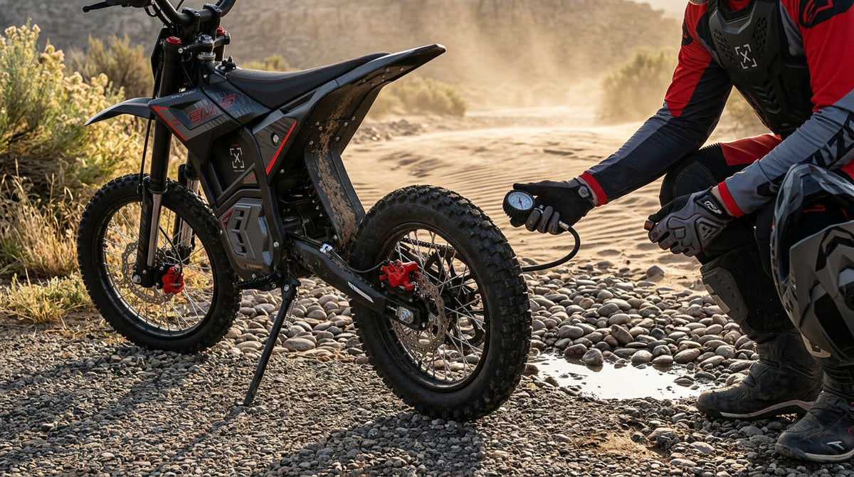 Electric Dirt Bike Tire Pressure by Terrain: PSI Starting Points