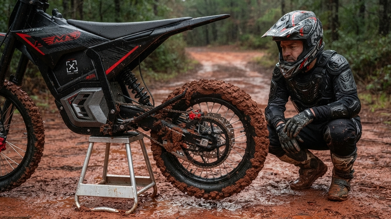 Electric Dirt Bike on Clay Soil: Setup, Technique and Cleanup