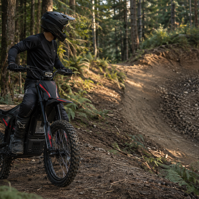 Electric Dirt Bike Trail Line Choice: Read Traction, Obstacles and Exits