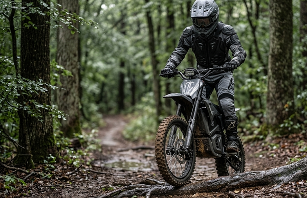 How to Ride an Electric Dirt Bike Over Wet Roots