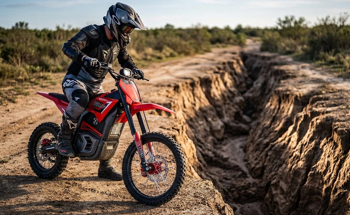 Electric Dirt Bike Ruts and Washouts: Line Choice and Recovery