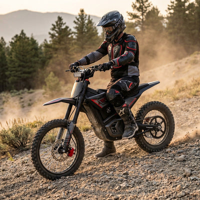 Failed Hill-Climb Recovery on an Electric Dirt Bike: Stop, Stabilize and Exit
