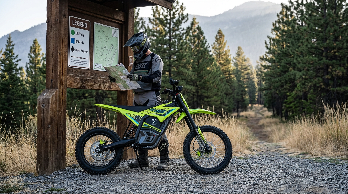Electric Dirt Bike Trail Difficulty Ratings: Green to Black