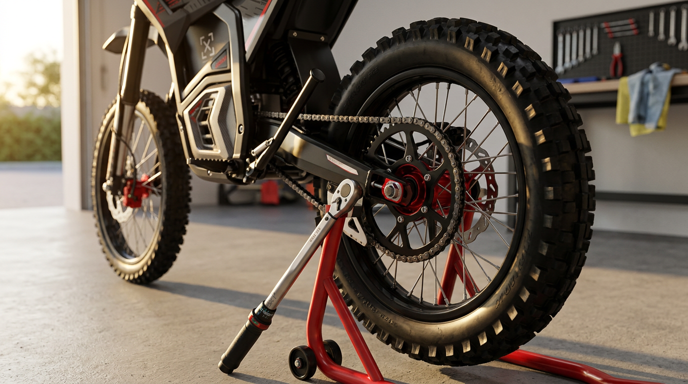 How to Check Electric Dirt Bike Wheel Alignment After a Tire Change