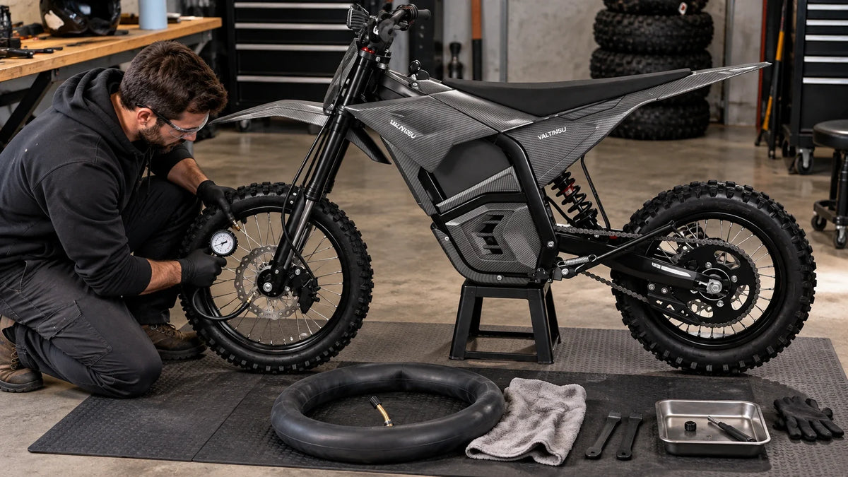 Electric Dirt Bike Valve Stem Leaning: Tire Creep, Tube Damage and Safe Fixes