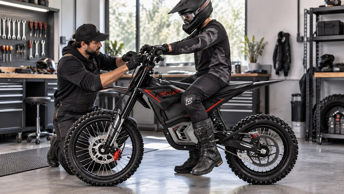 Electric Dirt Bike Brake Lever Reach Adjustment: Hand Size, Gloves and Control