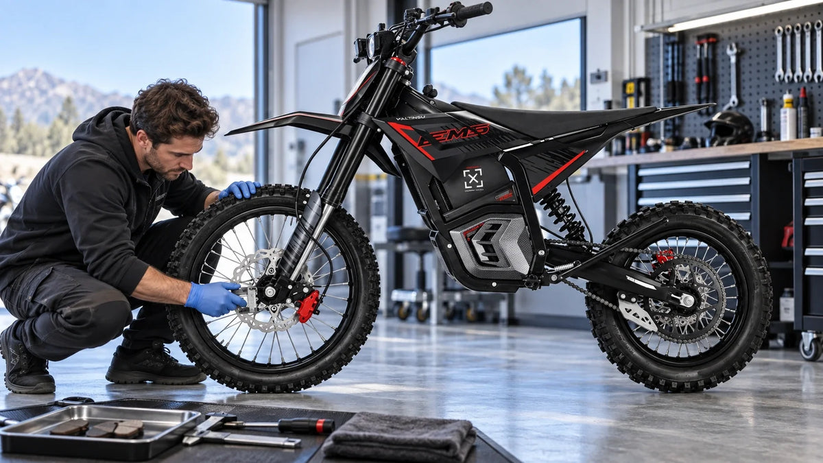 Electric Dirt Bike Brake Pads Wearing Unevenly: Caliper, Rotor and Piston Checks
