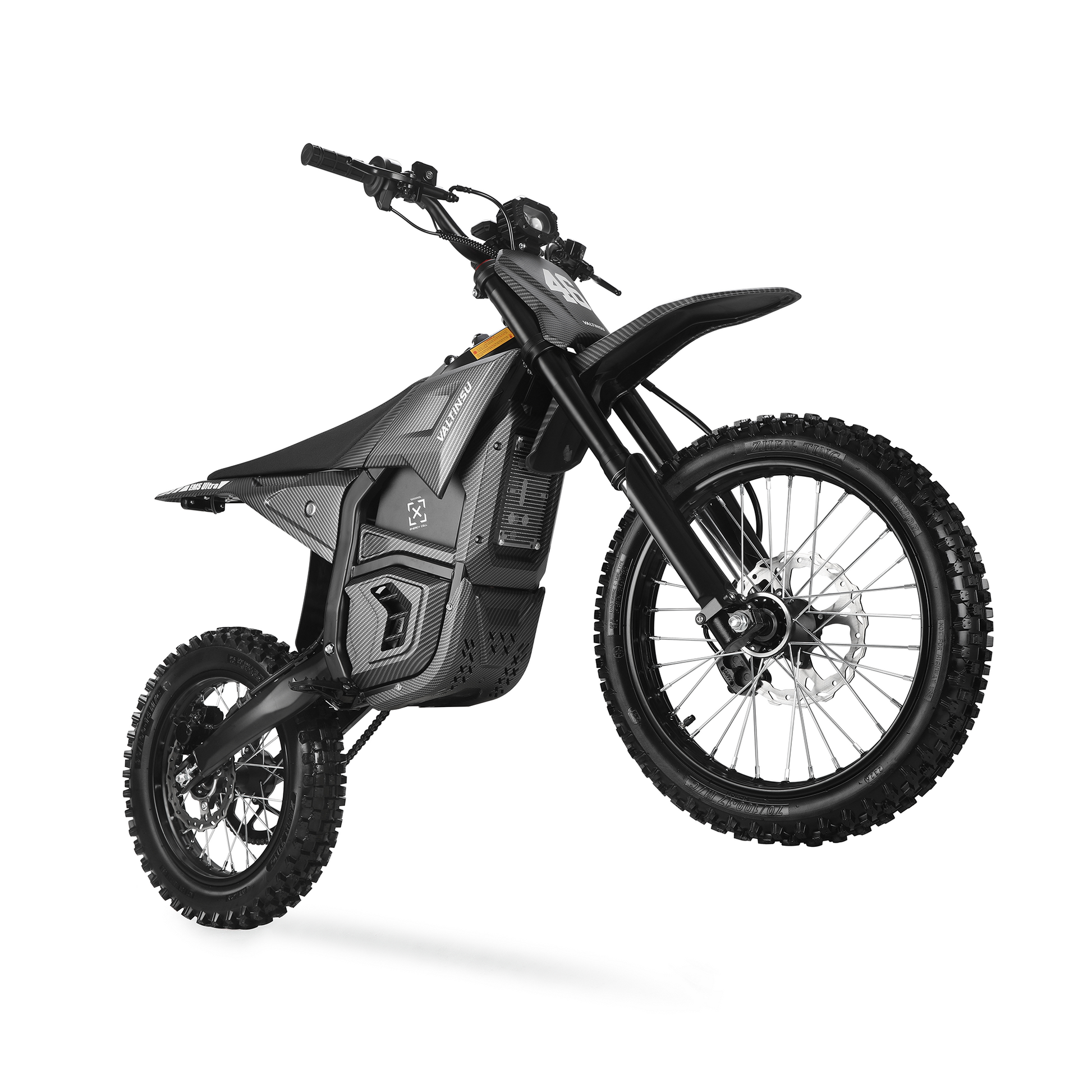 Valtinsu EM5 Ultra dirt bike front right three-quarter angle